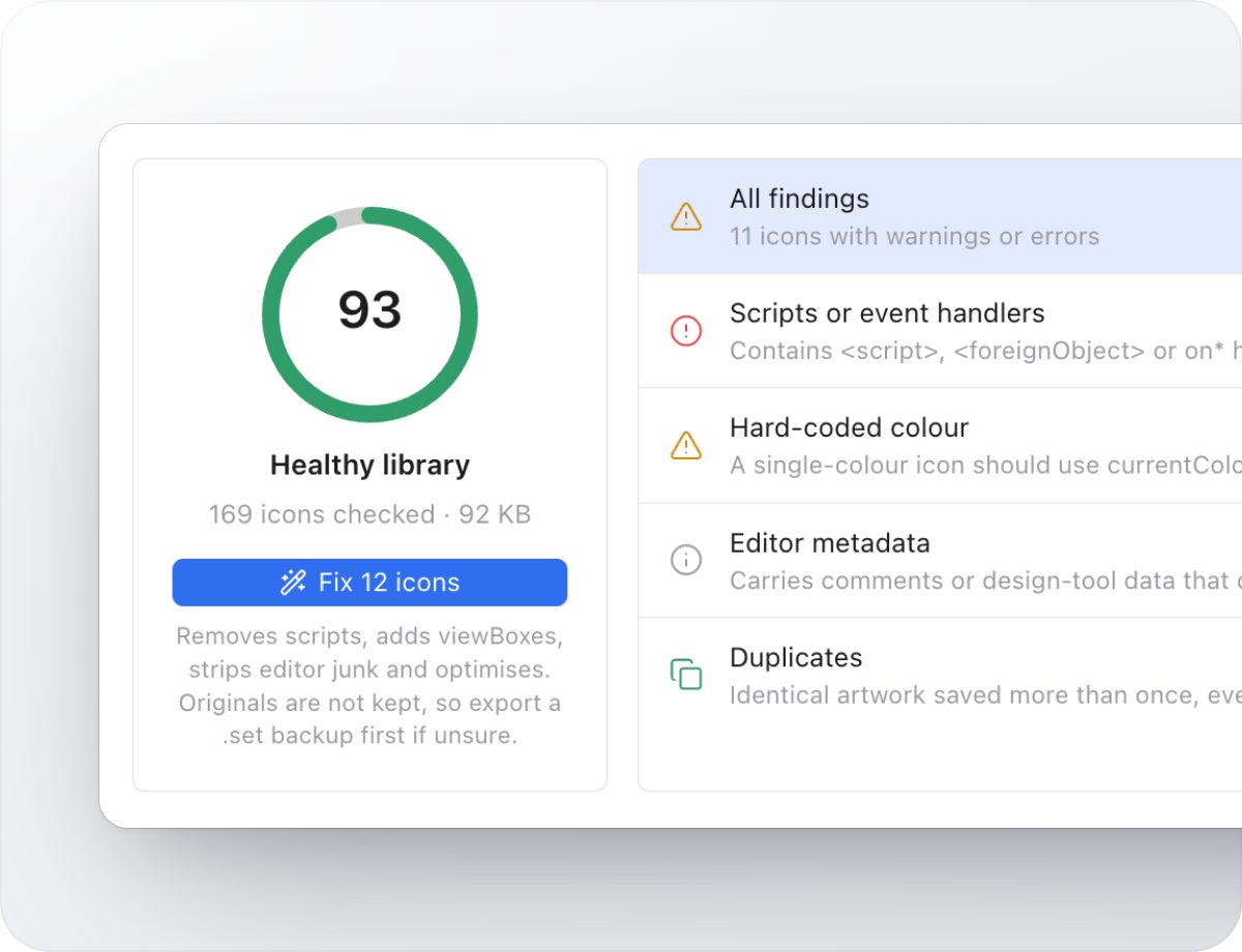 SVG Doctor health check